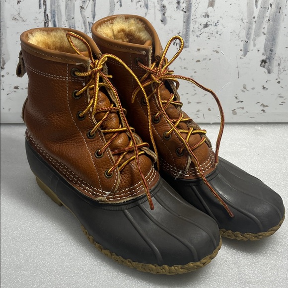 Women's Bean Boots, 8" Shearling-Lined Insulated Womans Sz 8 M - Picture 2 of 12